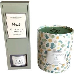 NWT 2 Item Bundle Reed Diffuser Double-Wick Spa Candle